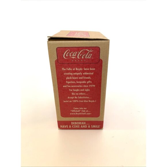 2007 Coca-Cola Boyds Bears Deborah Have a Coke & Smile Figurine 1st Ed 919986 - Picture 11 of 14